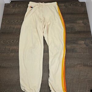 aviator nation striped sweats